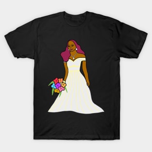 Empowered Woman with her Nice Wedding Dress ! T-Shirt